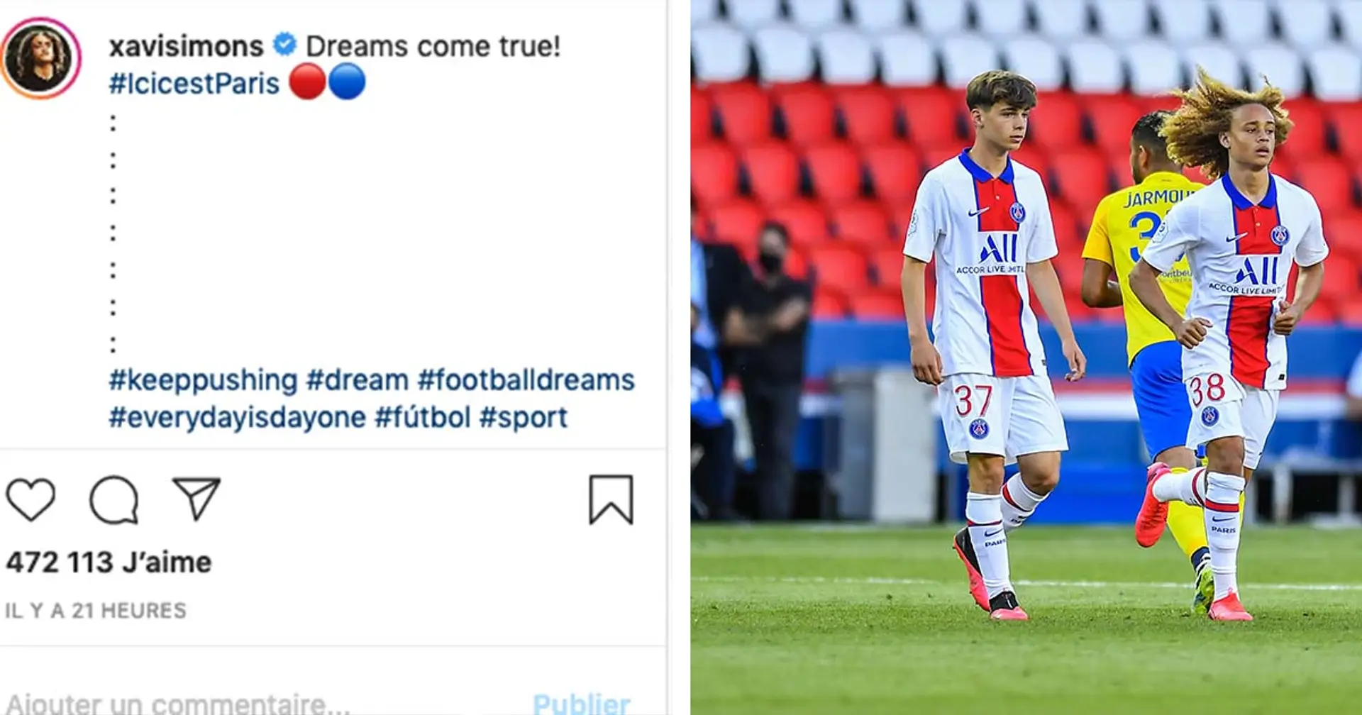 Les titis expriment leur fierté sur Instagram après le match contre Sochaux