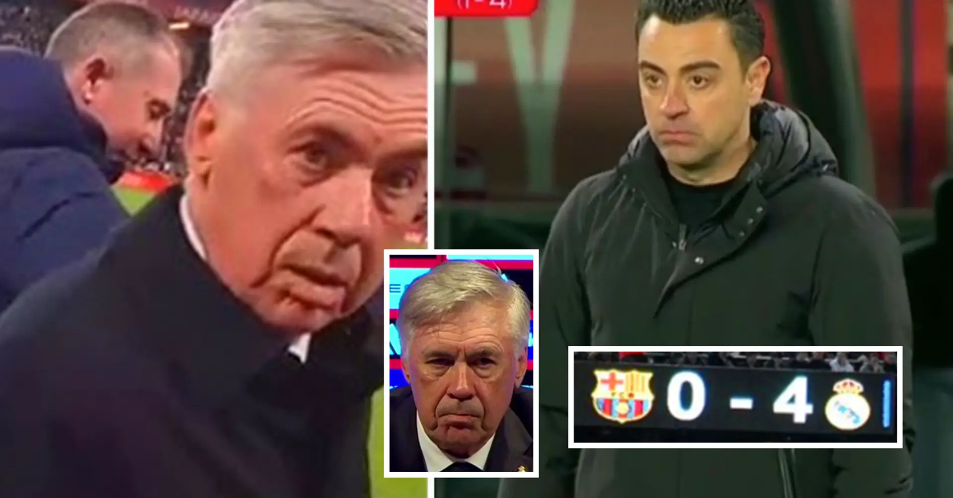 Die königliche Antwort. Ancelottis brillante Reaktion auf die Niederlage von Barça - er brauchte nur 3 Worte, um das Spiel zu beschreiben