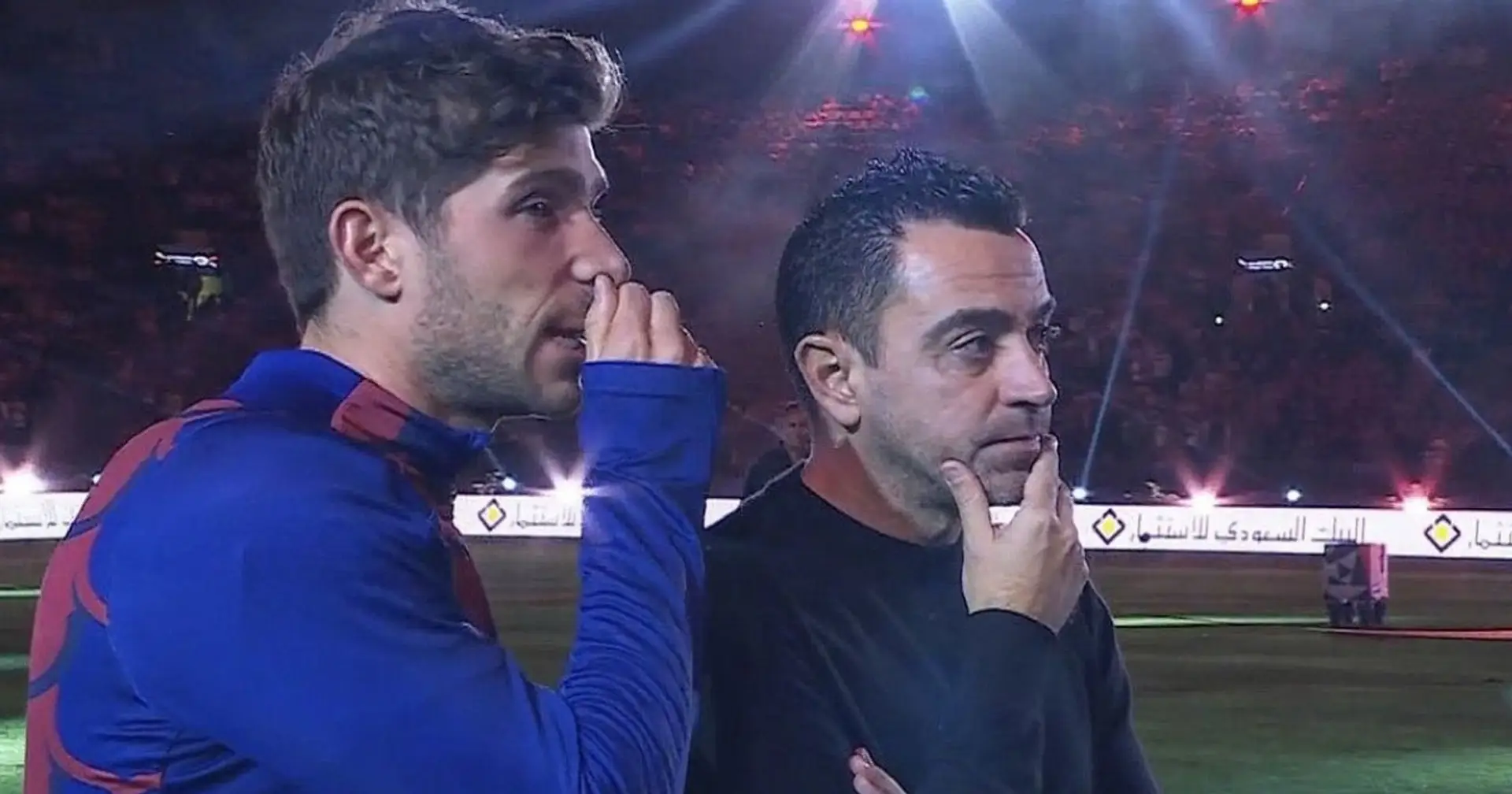 Roberto et un autre joueur sous-performant rencontrent Xavi en privé pour "le convaincre de rester"