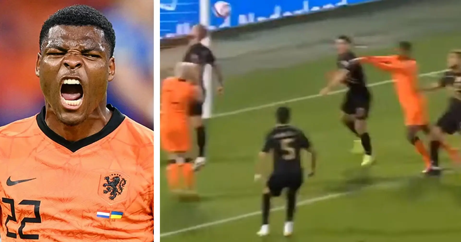 Dumfries in gol nella 'valanga Orange' contro Gibilterra: la rete dell'esterno dell'Inter in 3 immagini