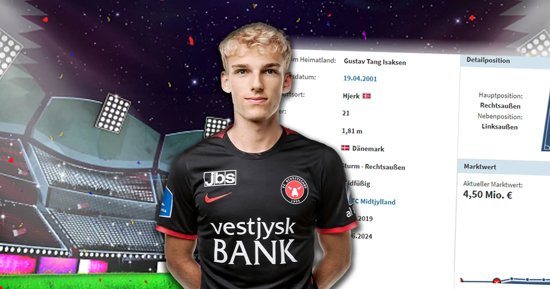BVB wirft ein Auge auf das dänische Talent: Er hat schon über 100 Spiele auf dem Profi-Niveau absolviert