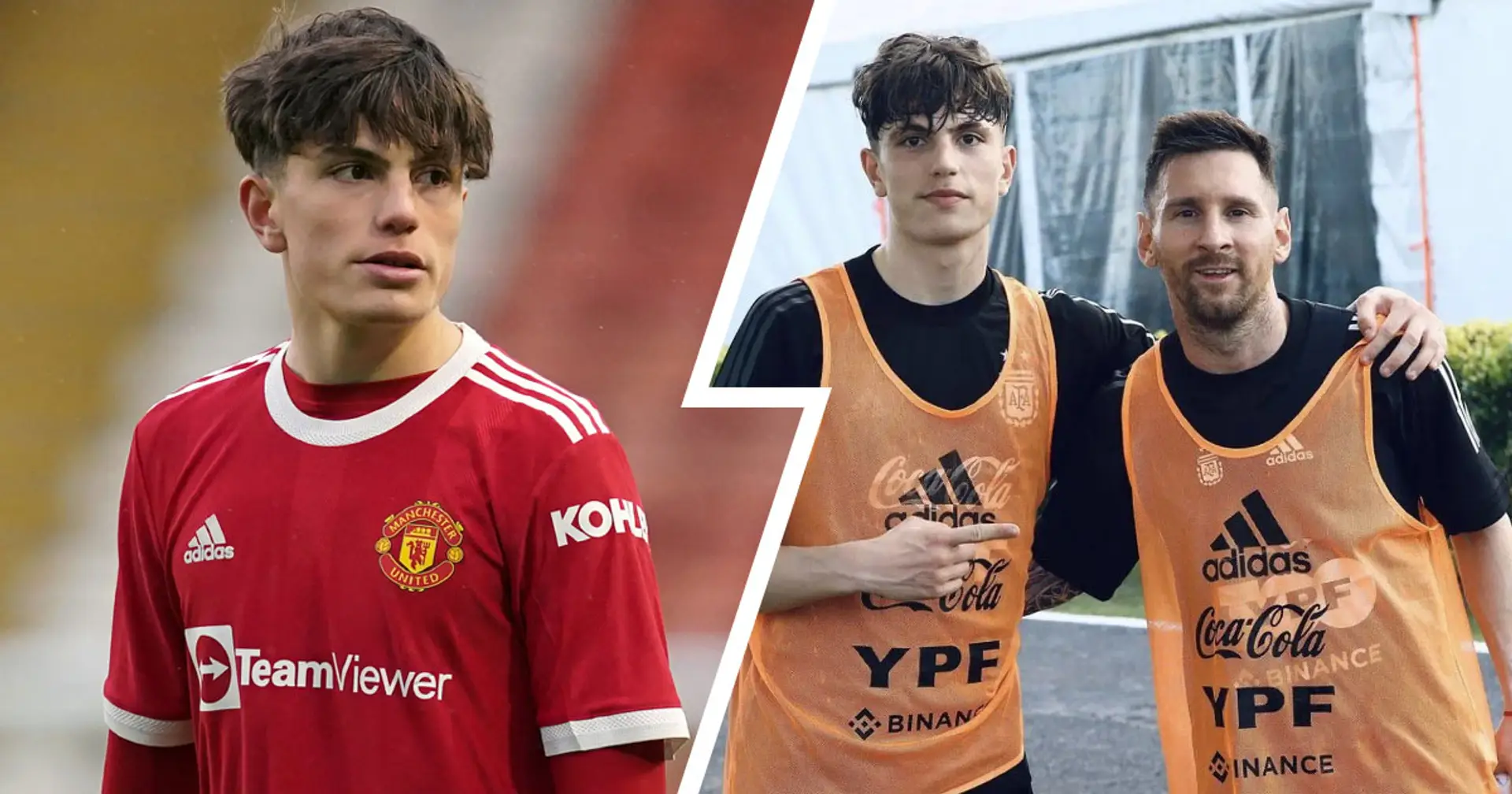 ‘Idol’: United youngster Alejandro Garnacho reacts to meeting Leo Messi on international duty