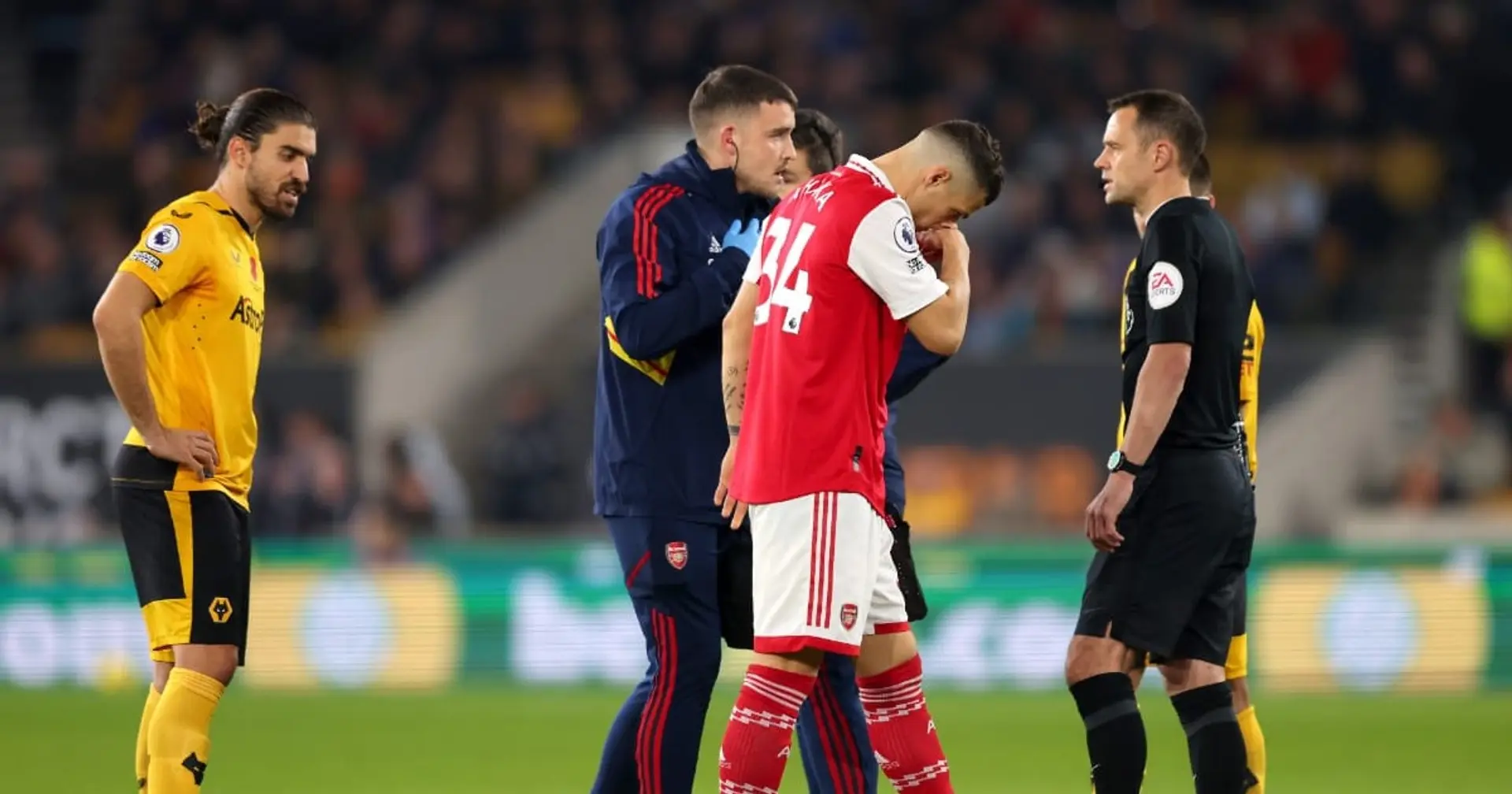 Xhaka not injured: Reason for early substitution against Wolves revealed 