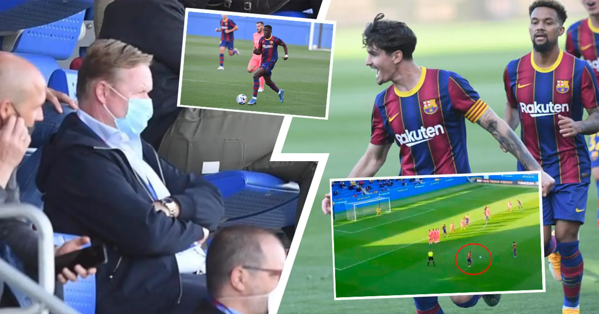 Koeman en las gradas, golazo de Collado a lo Messi y más: el Barça B superó al Alcoyano