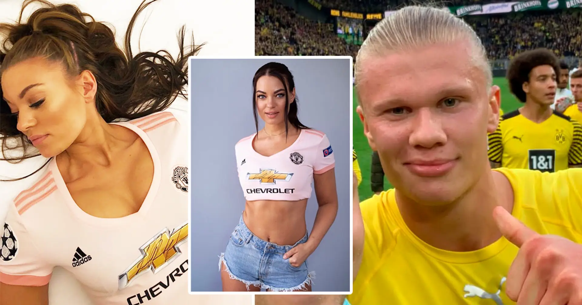 Norwegian model begs Erling Haaland to snub Man City and join Man United