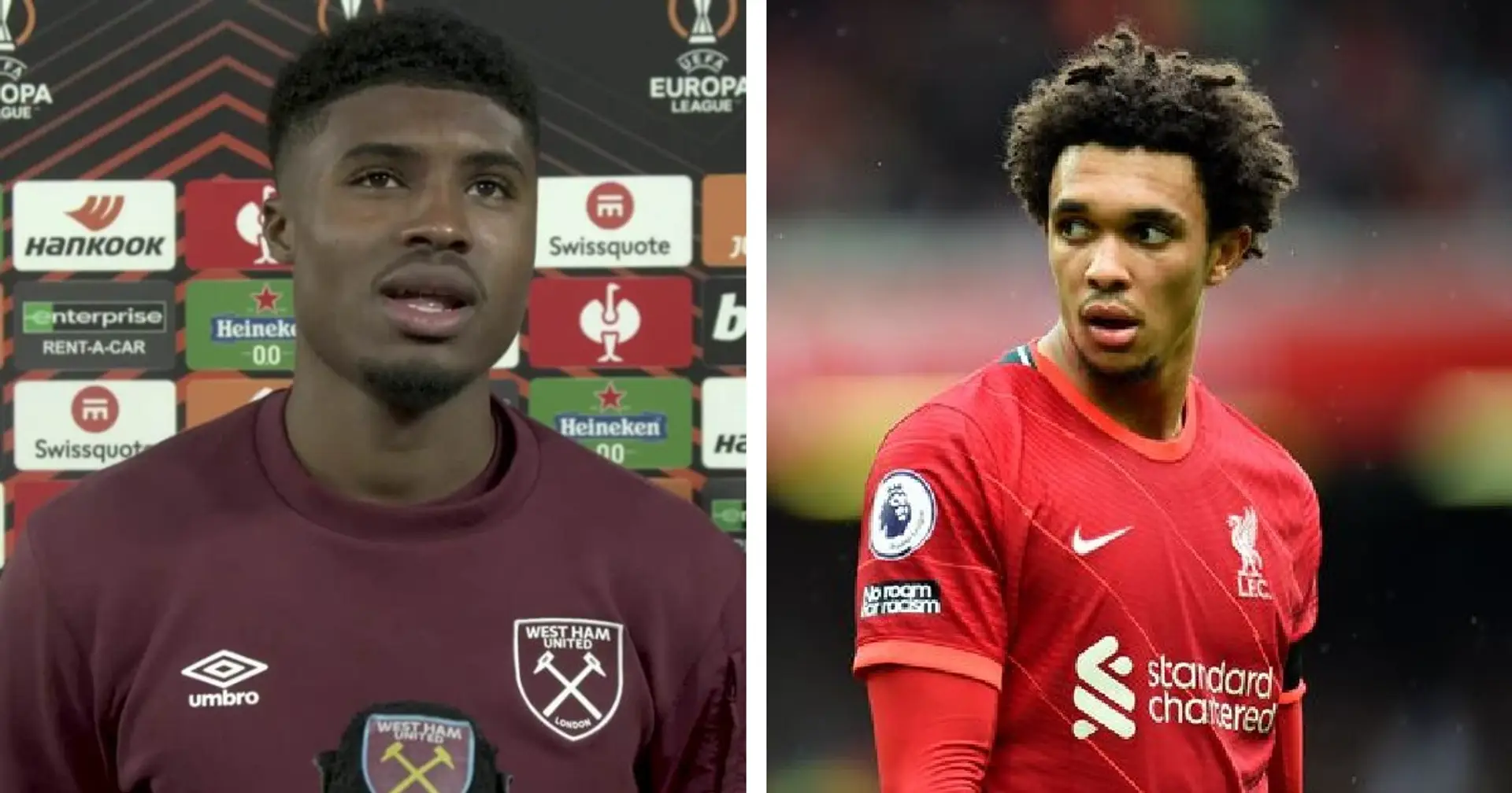 Young West Ham star explains how 'unbelievable' Trent has 'changed the game attacking wise'