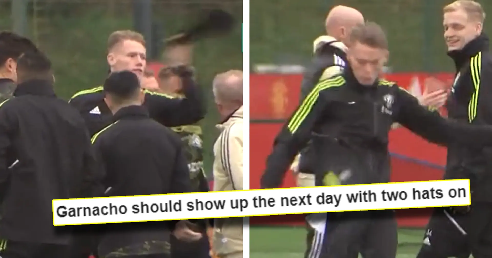 'McTroublesome': McTominay flicks Garnacho's hat in training — fans react hilariously