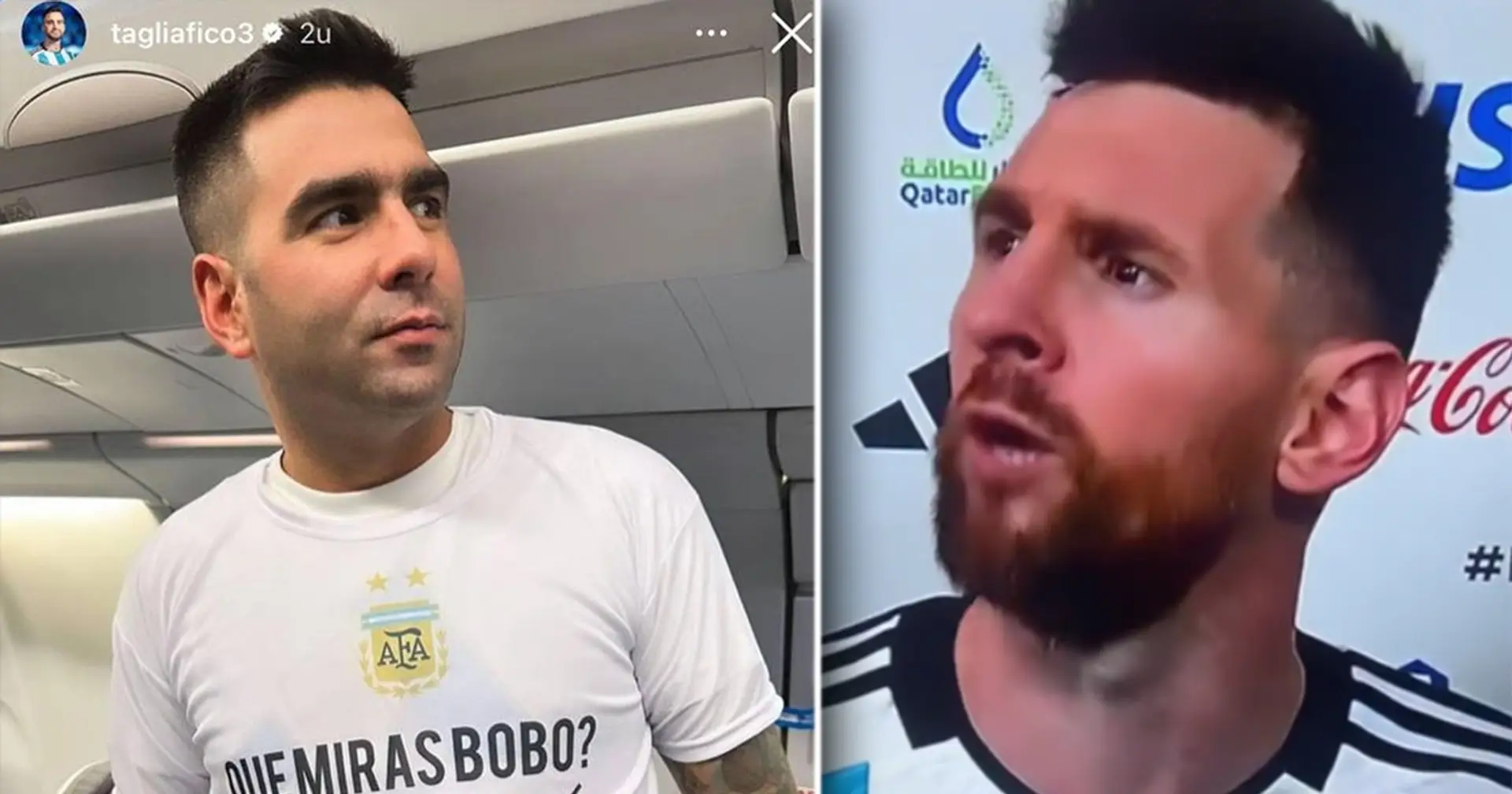 Le staff argentin porte des T-shirts avec les mots viraux de Messi: ce qu'ils signifient