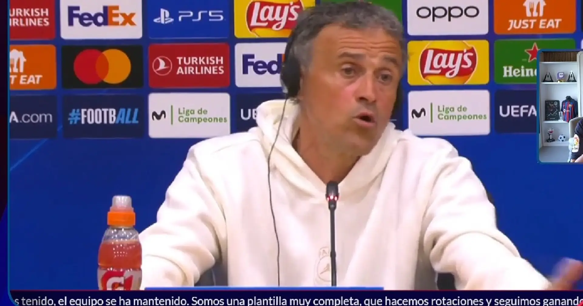 Luis Enrique fait allusion à sa tactique et révèle le moment exact où le PSG fera pression sur le Barça