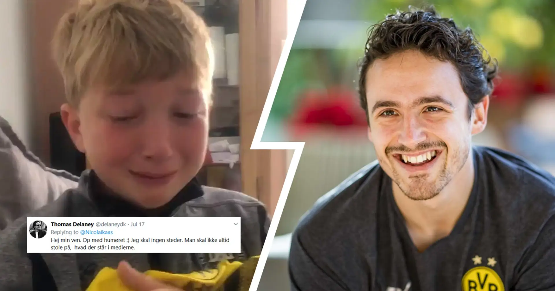 'One should not always trust what is written in the media': Thomas Delaney reaches out to young fan dissapointed with rumours of Dane leaving Dortmund