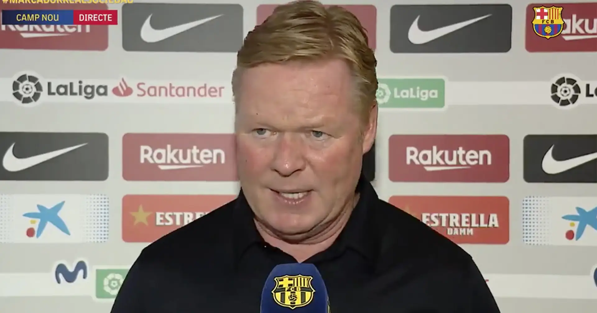 'He was close to leaving us 10 days ago': Koeman names player he's unlikely to count on this season