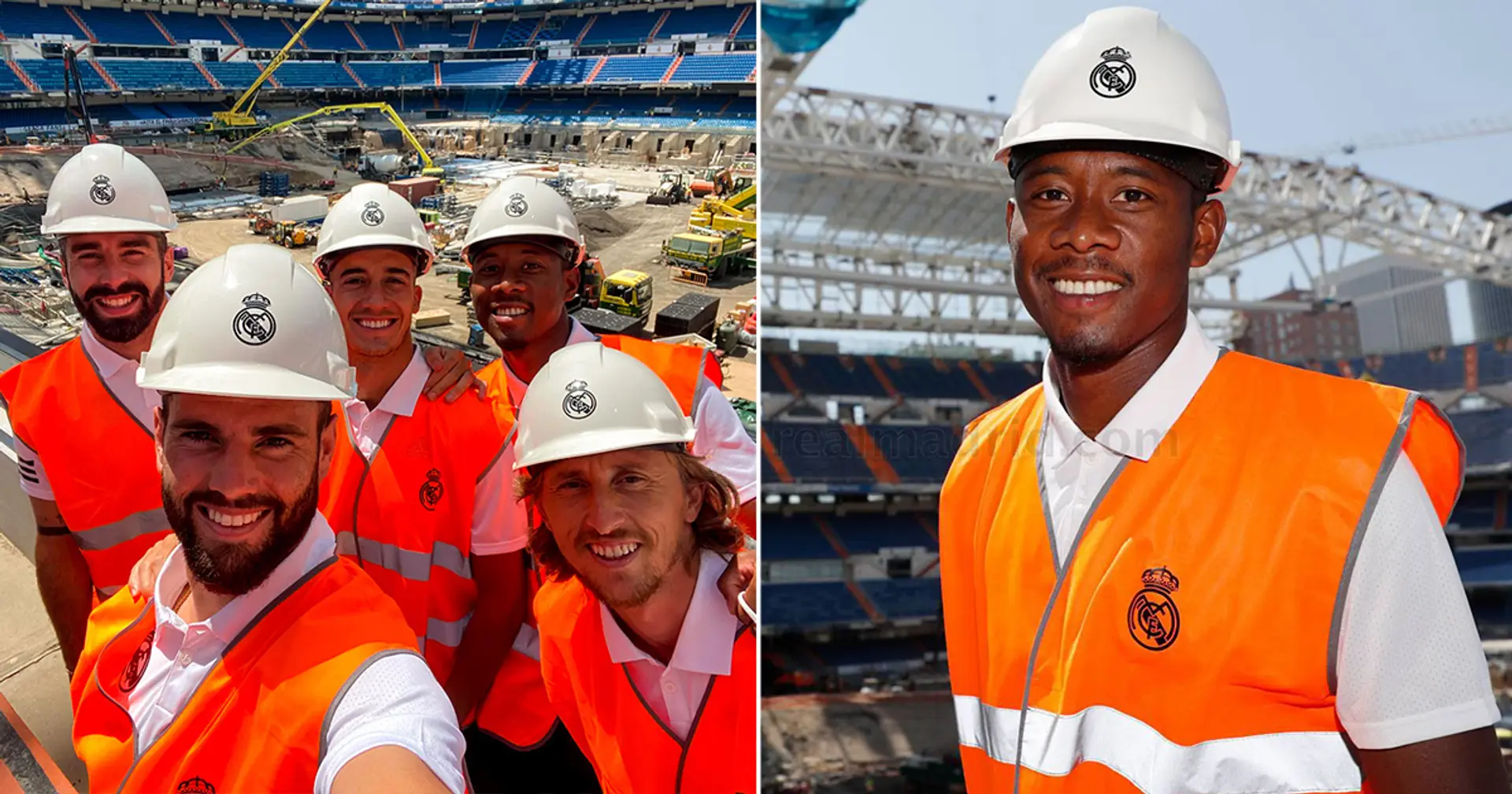 Ancelotti, Alaba et d'autres apparaissent en tant qu'ouvriers du bâtiment à Bernabeu: 7 meilleures photos du jour