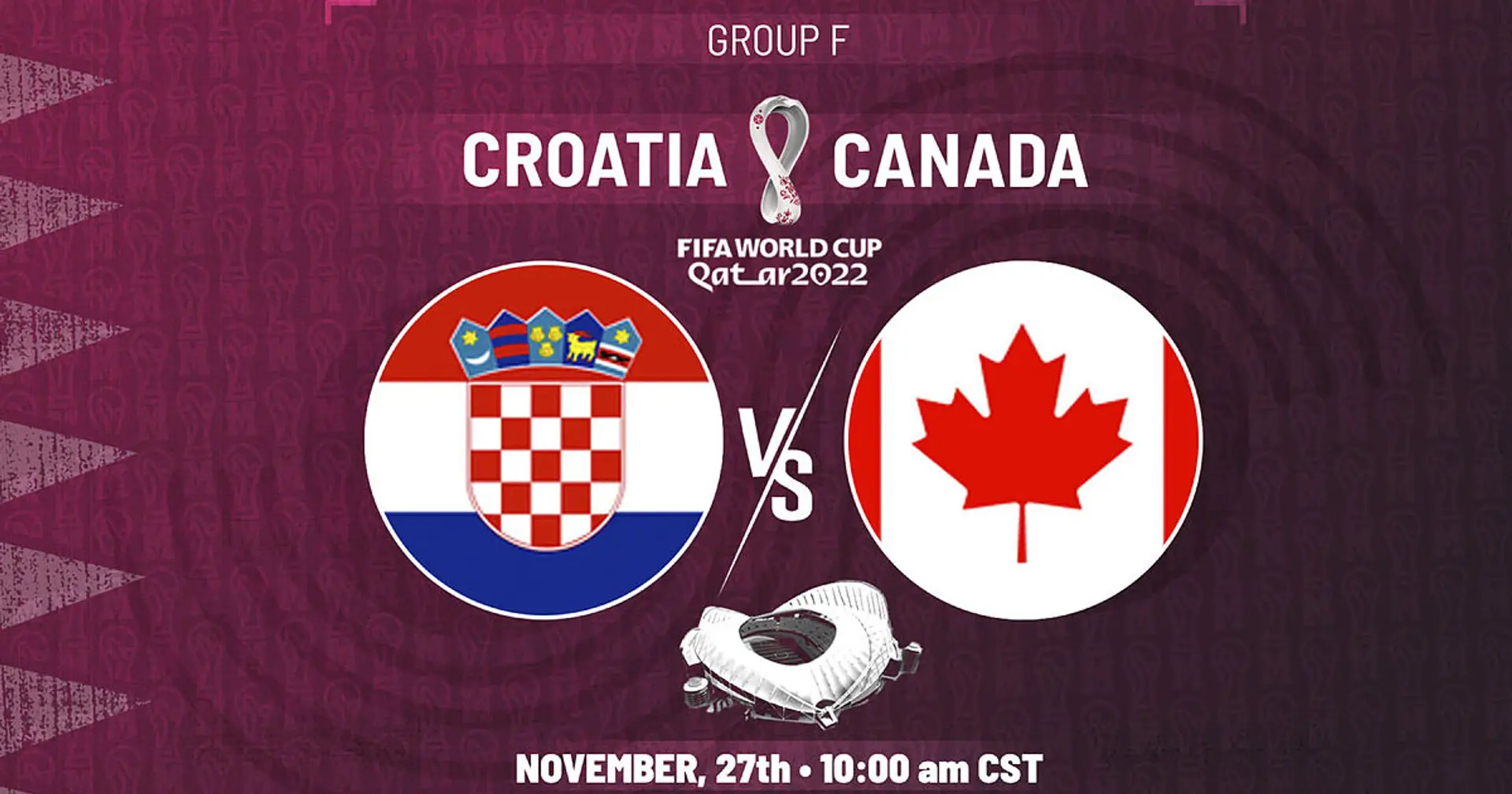 Croatia vs Canada: Official team lineups for the World Cup clash revealed