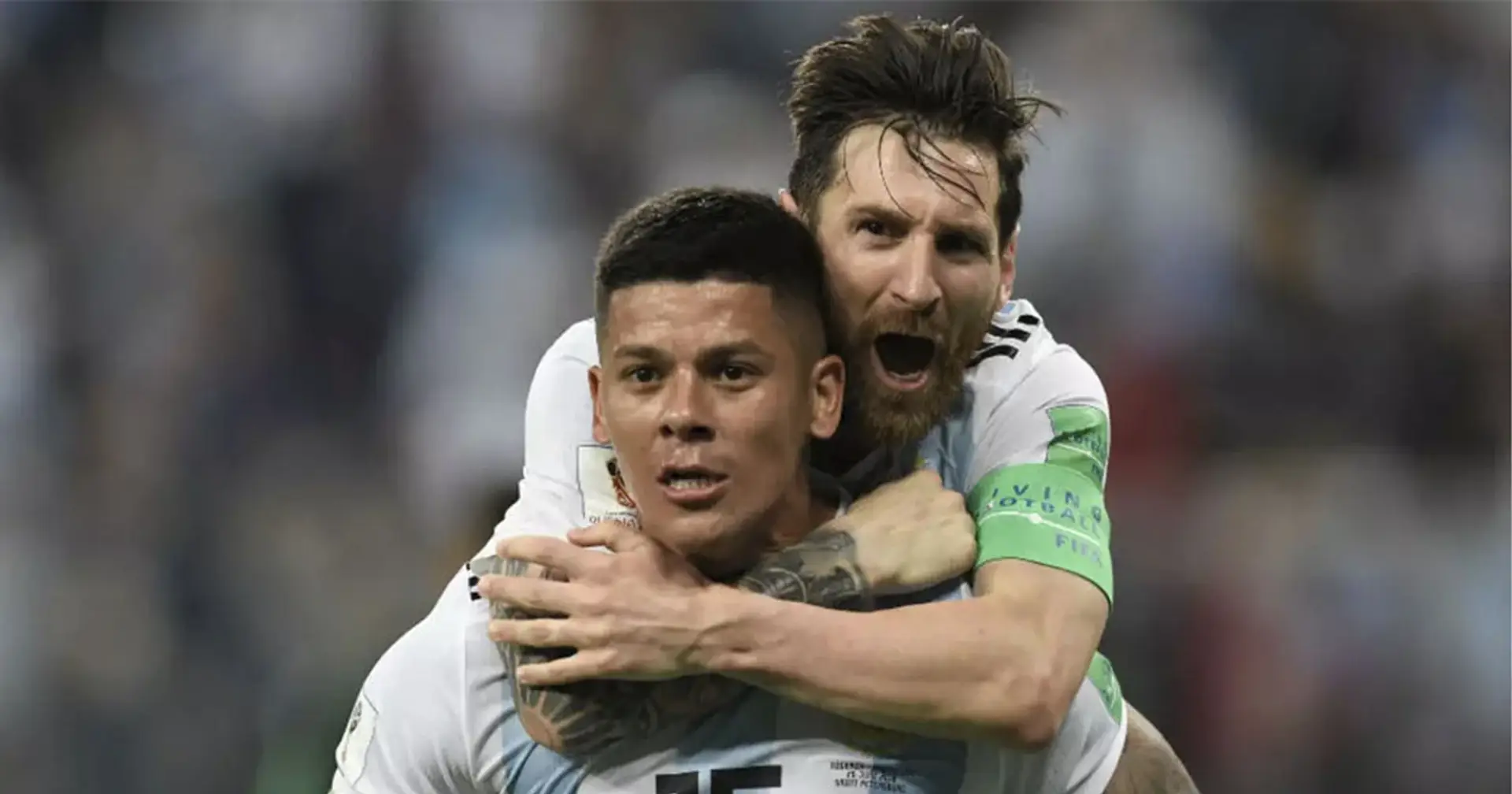 'The grandfather carrying him, ha!': Messi's Argentina teammate Marcos Rojo picks very special World Cup episode as the one he'll show his grandkids