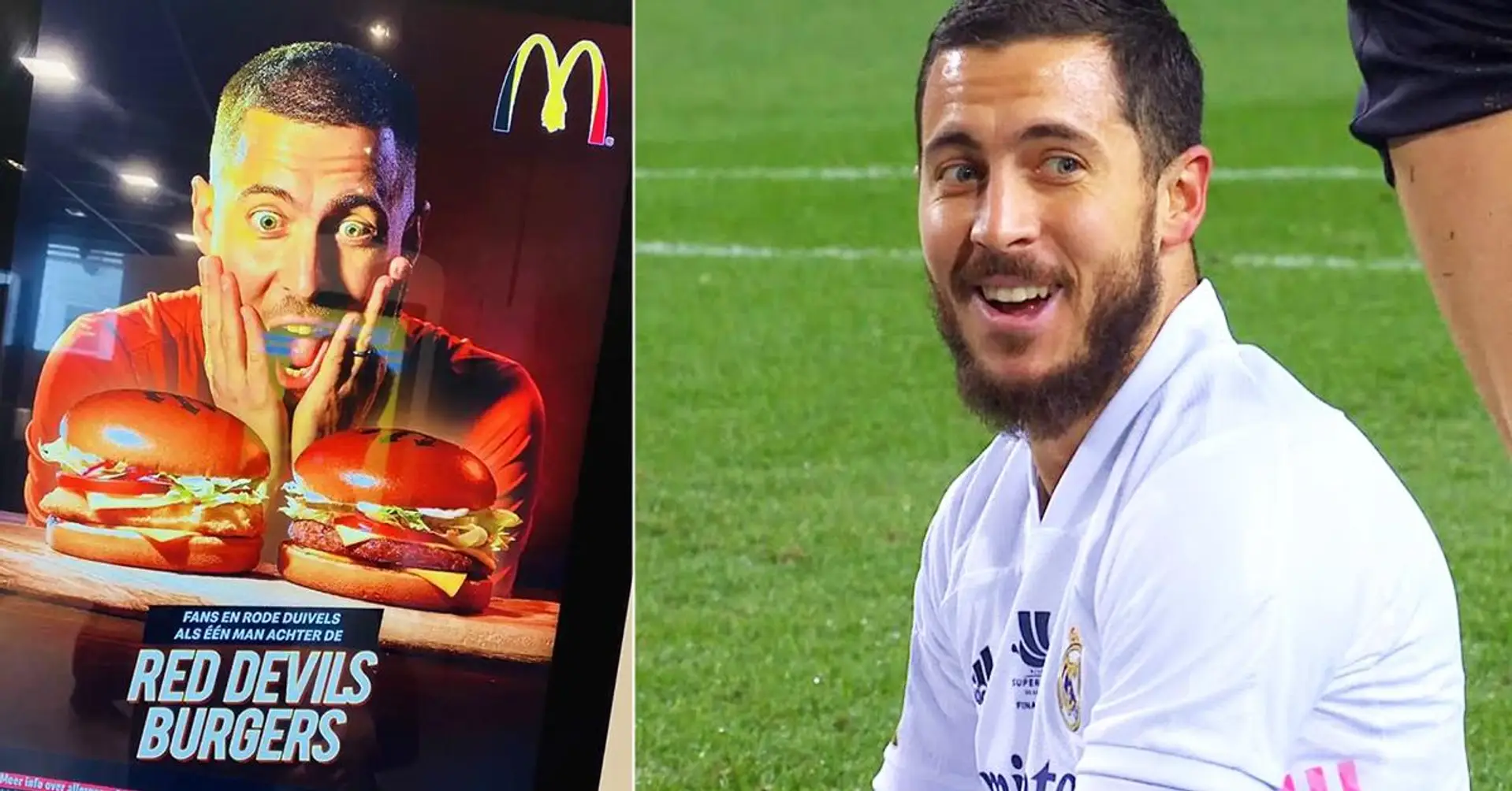 McDonald's fait d'Eden Hazard le visage d'une nouvelle campagne publicitaire, la photo devient instantanément virale