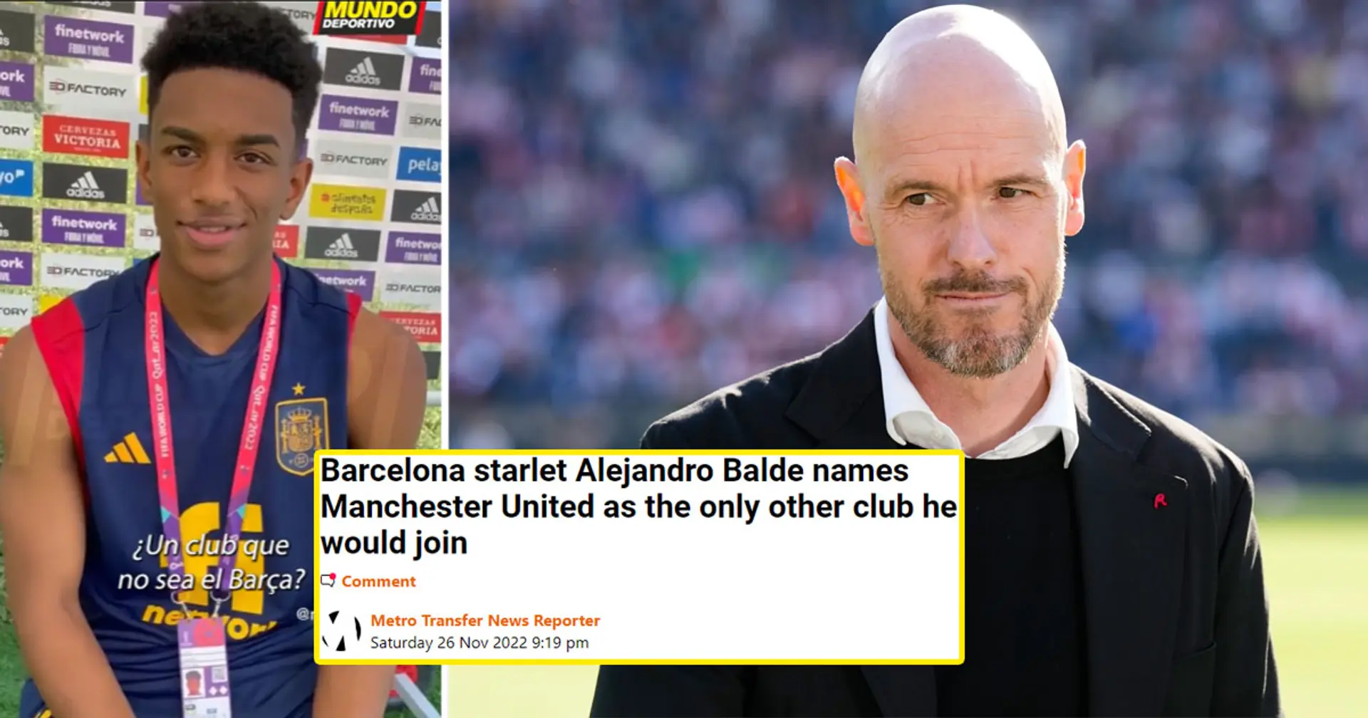 British press spread news about Balde wanting to join United at some point - here's what he actually said