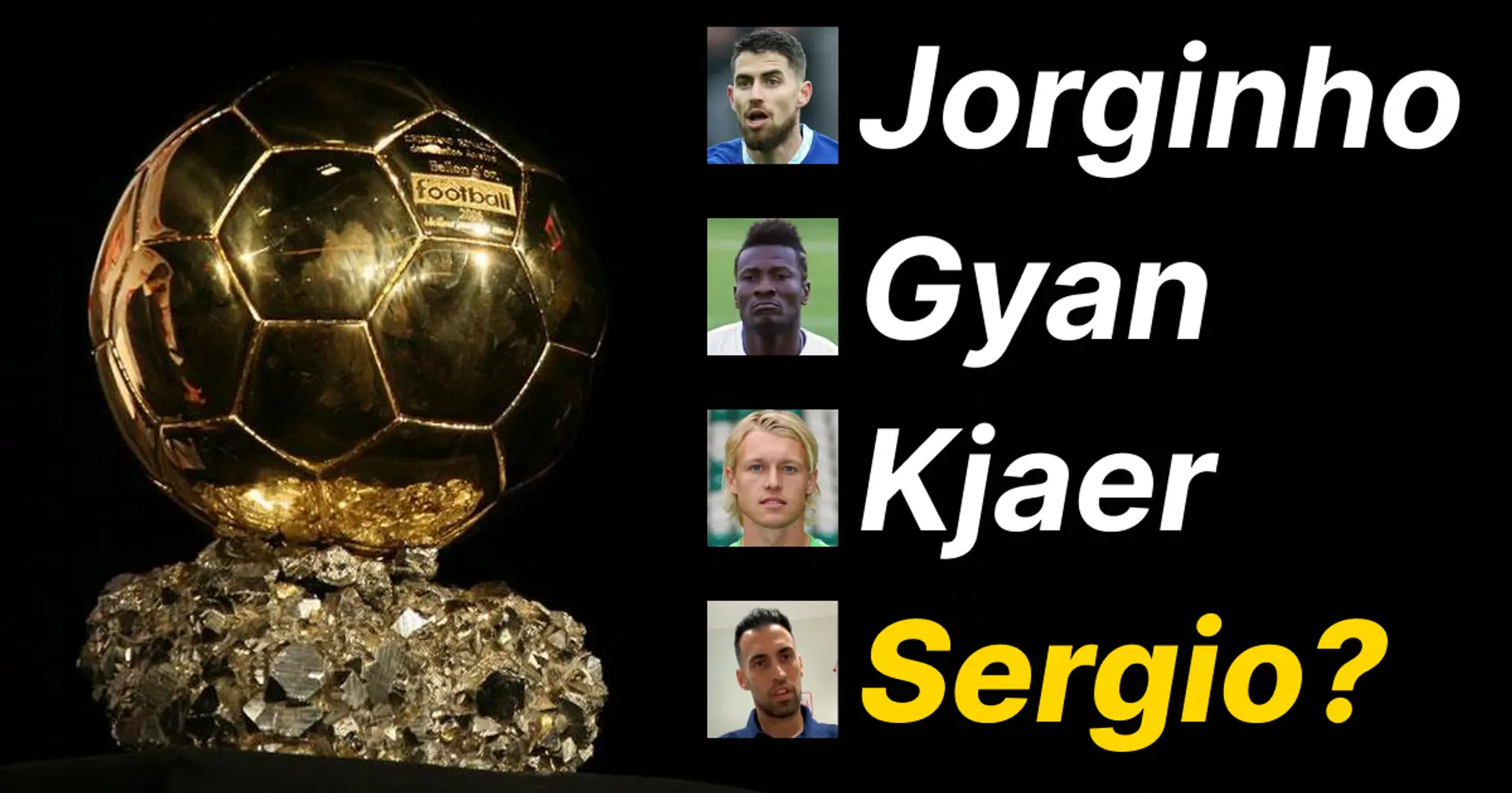 How many times has Sergio Busquets been nominated for Ballon d'Or? The answer is ouf