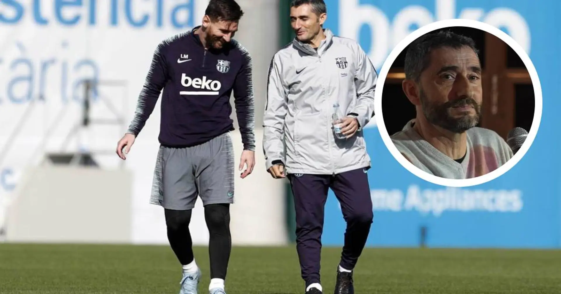 Ernesto Valverde revela qué dirá a sus nietos sobre Lionel Messi