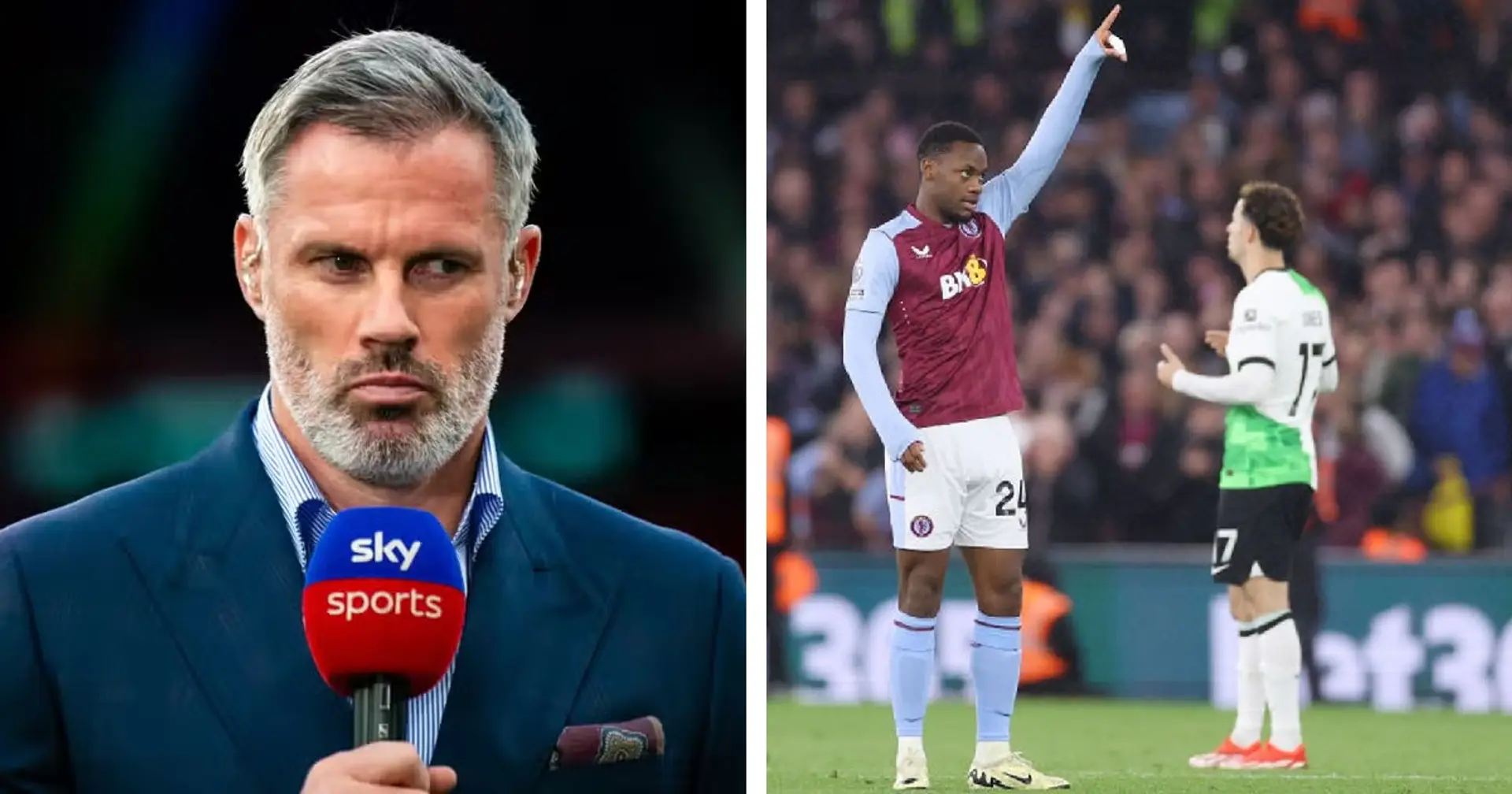 'That's why Liverpool are where they are': Carragher makes Arsenal and Man City comparison after Villa draw