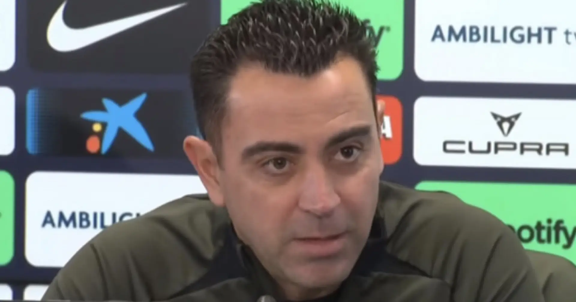 Xavi weigert sich, zuzugeben, dass er Barça aufgrund des Drucks der Medien verlässt und nennt andere Gründe