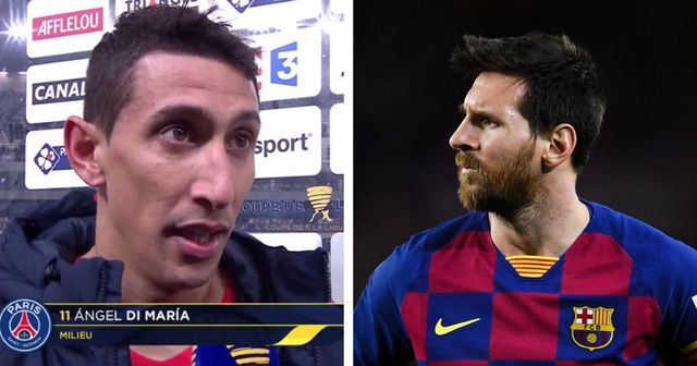 Ángel di María revela que intentó convencer a Messi de su fichaje por el PSG este verano