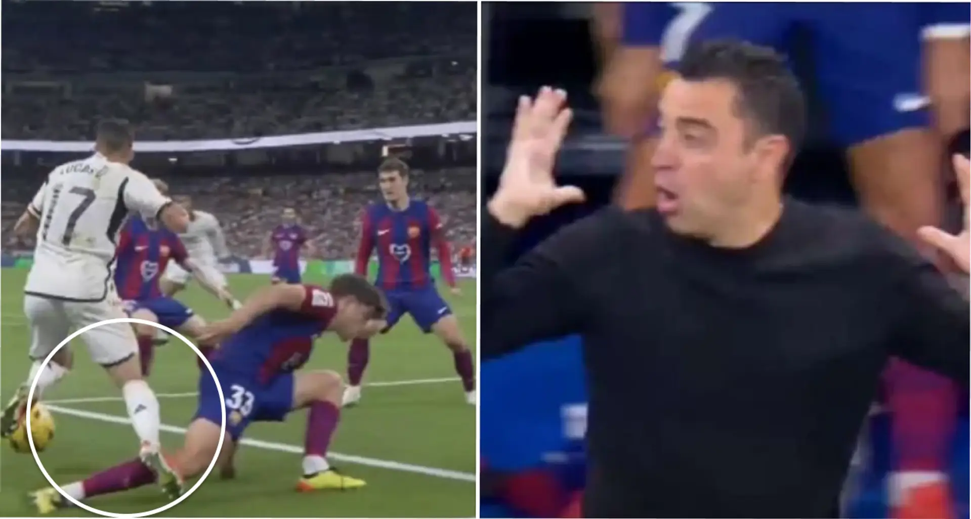 Xavi a vu Lucas Vazquez plonger alors que le Real Madrid obtenait un penalty – repéré