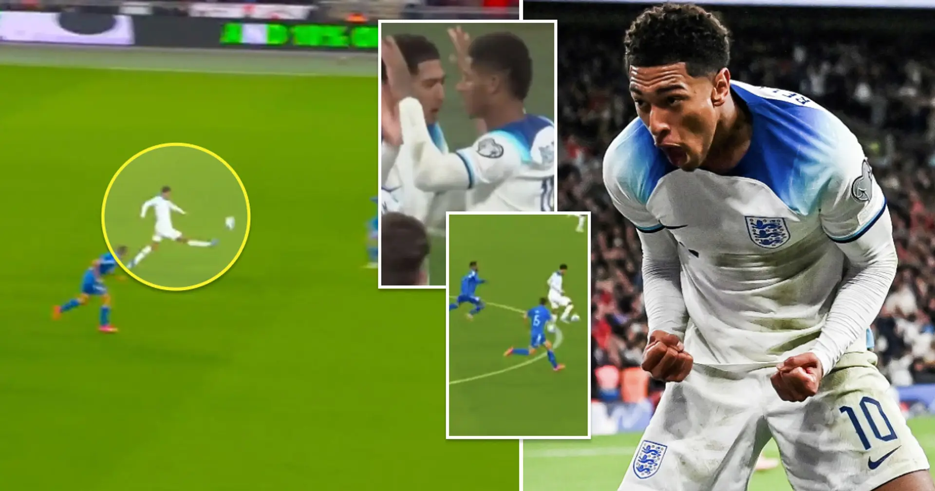 Spotted: Bellingham sets Rashford up for goal v Italy with RIDICULOUS RUN — not bad for someone who only scores tap-ins
