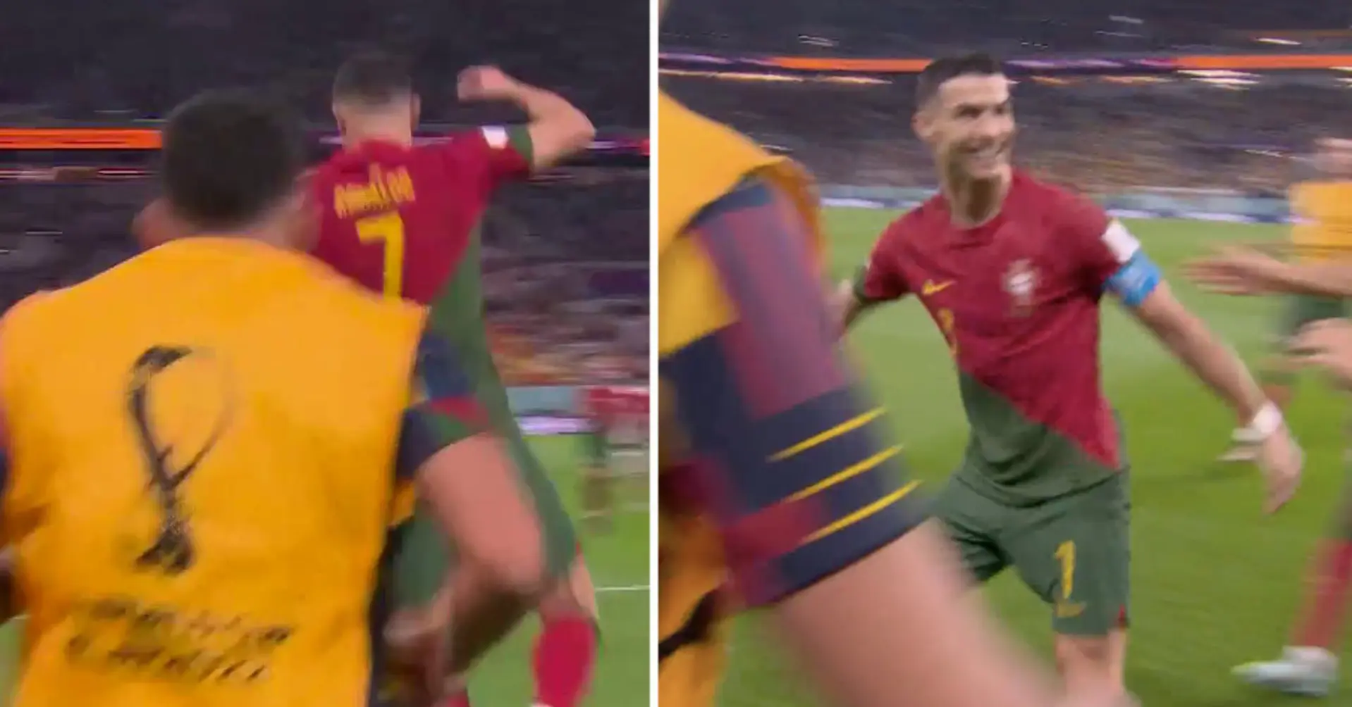 Wie kann so etwas ein Zufall sein? Fans bemerkten ein kurioses Detail, als Ronaldo nach seinem Tor bei der WM jubelte
