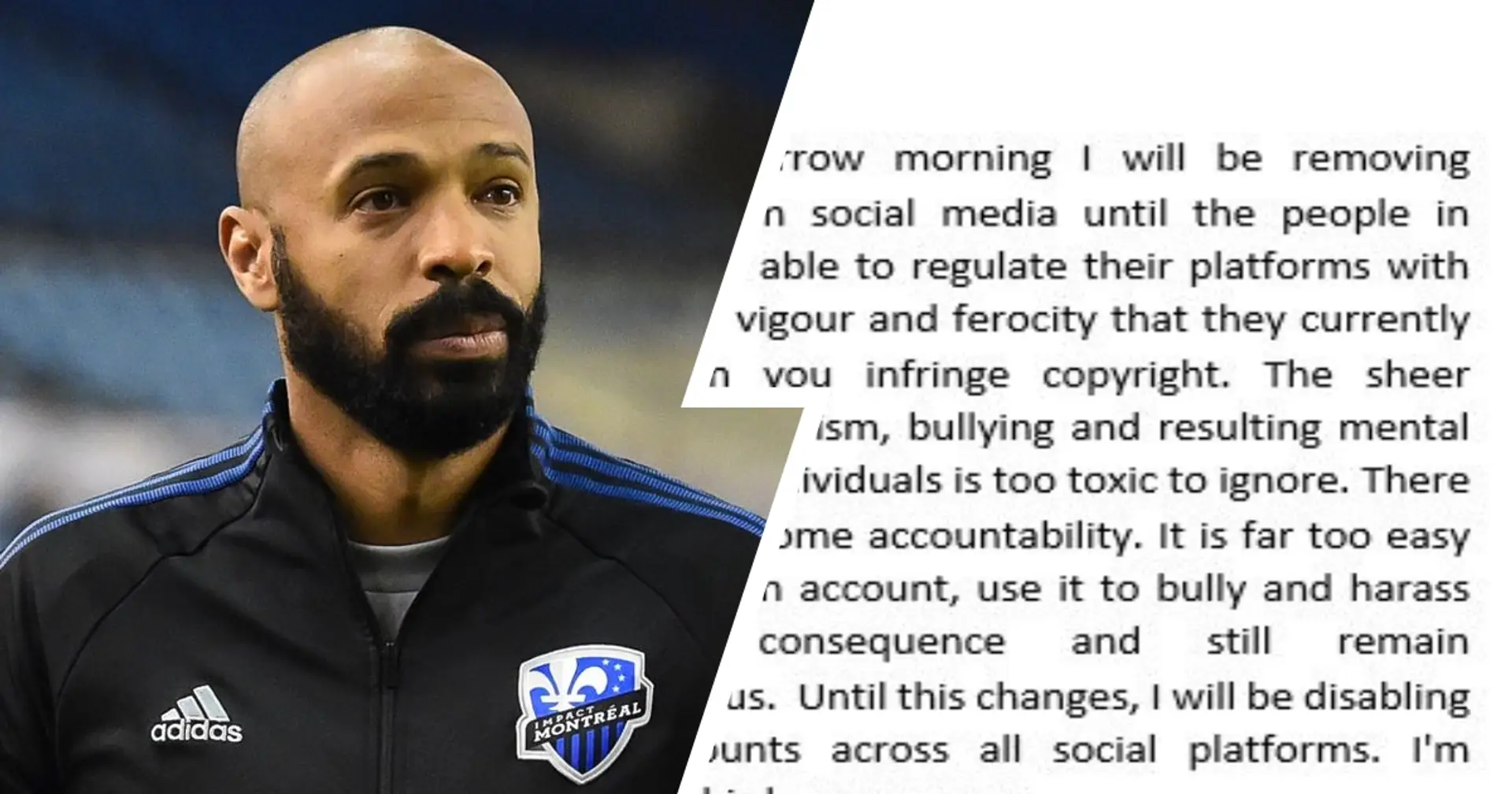 Former Barca striker Thierry Henry quits social media over racism 