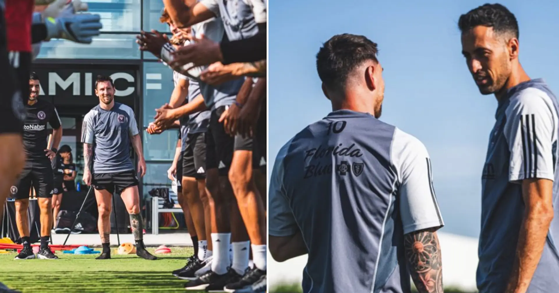 Tata Martino reunion, special corridor and more: 8 best pics from Messi and Busquets' first training at Inter Miami