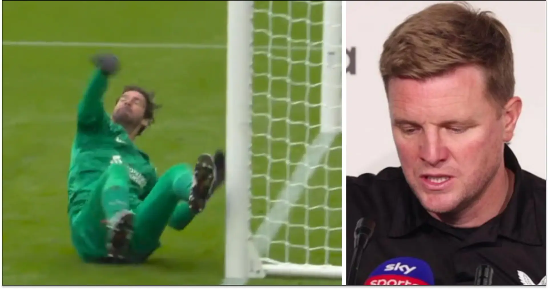 Eddie Howe says Alisson's miracle save on Almiron among 'best I've ever seen' — watch it here