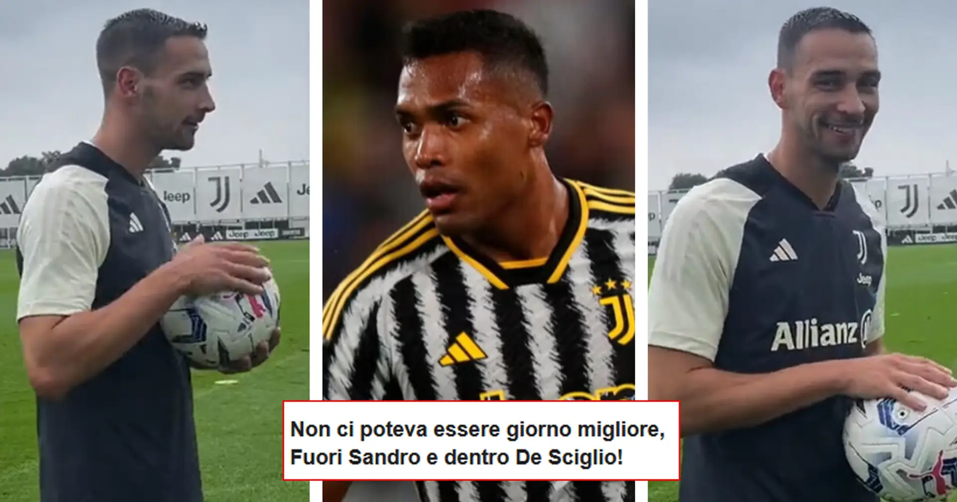 De Sciglio si avvicina al ritorno in campo, scoppia l'ironia dei tifosi: "Subito fuori Alex Sandro!"