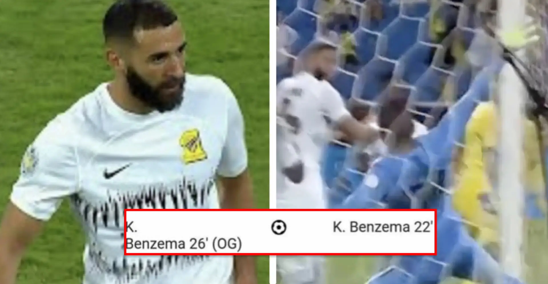 Benzema scores goal AND own goal within 4 minutes: how it happened