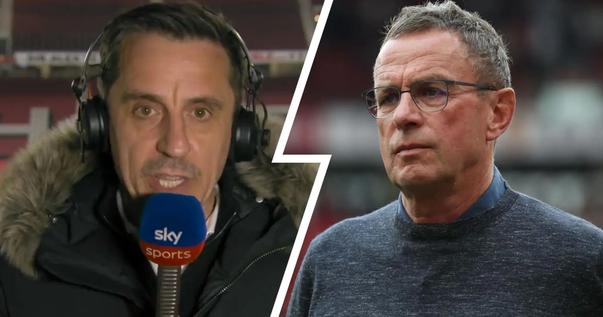 'Where is the priority?': Gary Neville questions Rangnick's decision to take both Austria and United roles