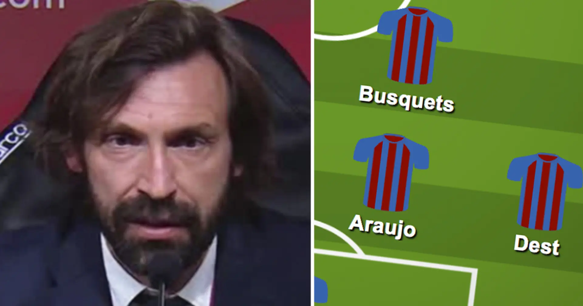 How Andrea Pirlo could line up at Barca – based on his Juventus experience