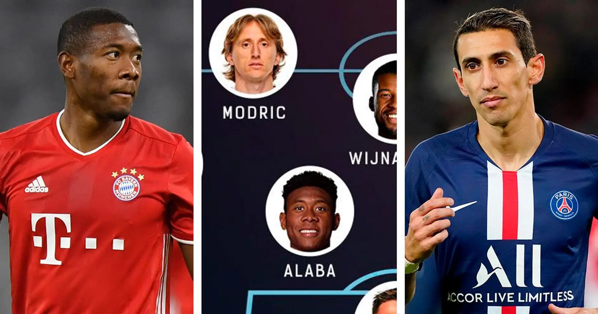 Alaba, Di Maria y más: el XI inicial de los mejores jugadores libres en el verano de 2021