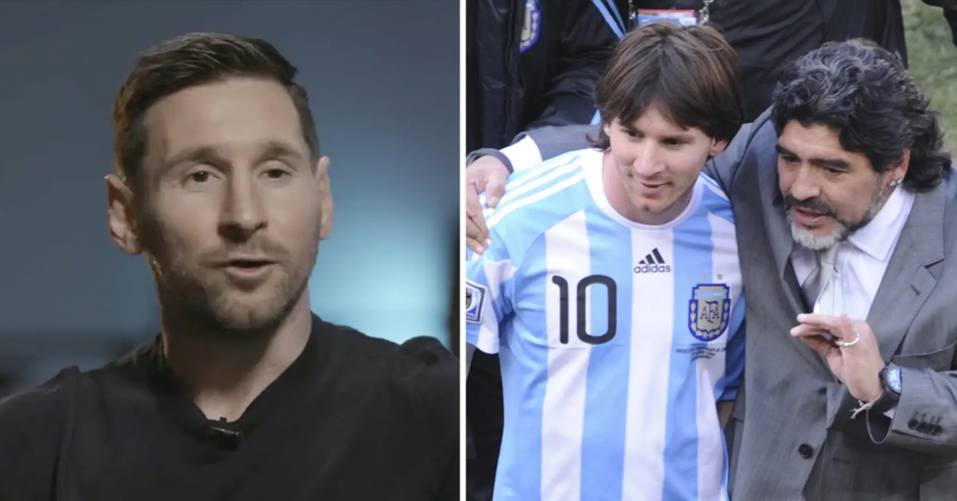 Lionel Messi über Maradona: "Die Zeit mit Diego als Nationaltrainer war spannend. Wir kamen leidend zur WM, doch ich glaube, das Ganze war sehr angenehm"