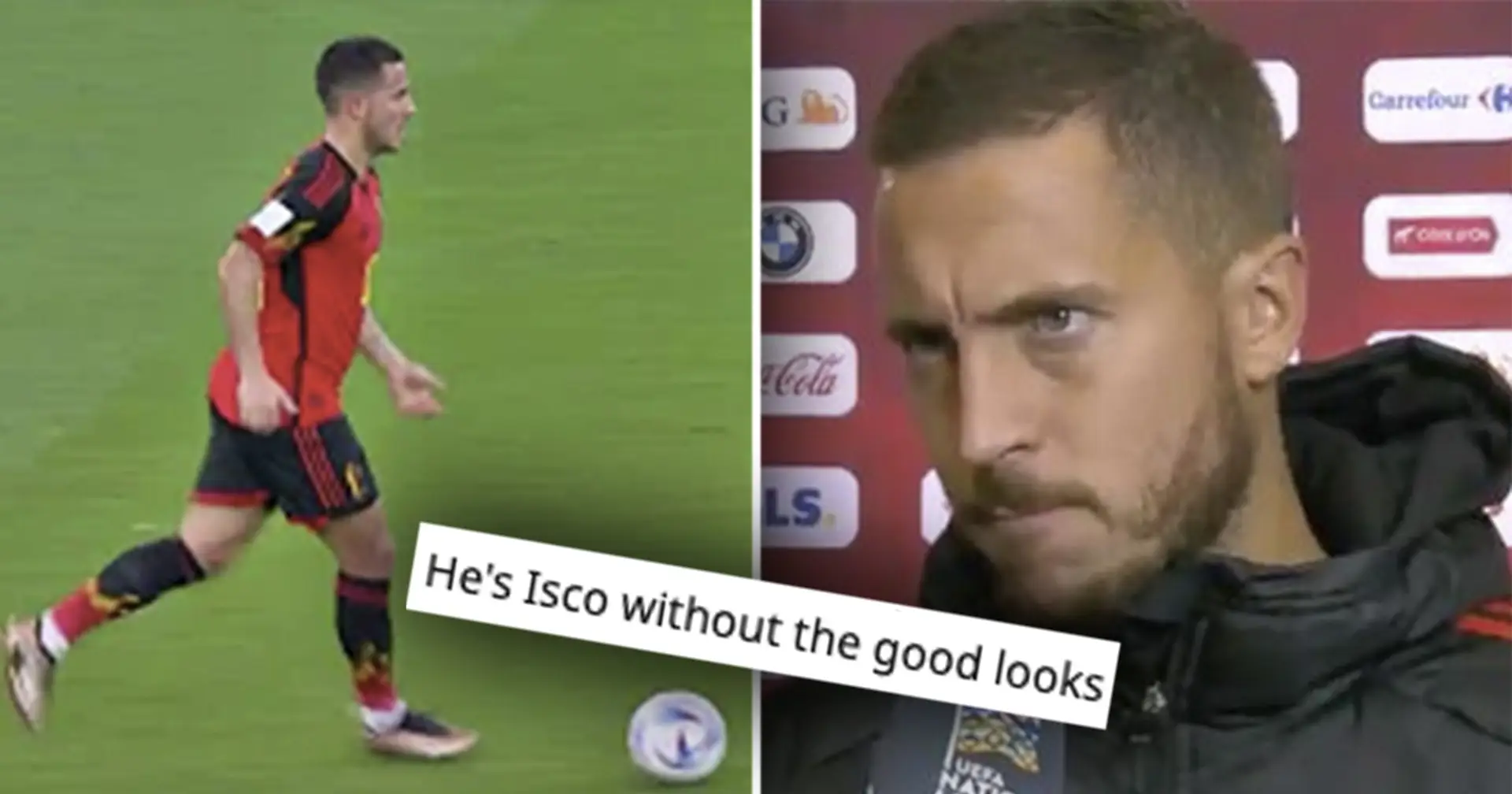 "C'est Isco sans la beauté et le petit pont": Un madridista rend son verdict sur Hazard après 2 matchs de Coupe du monde