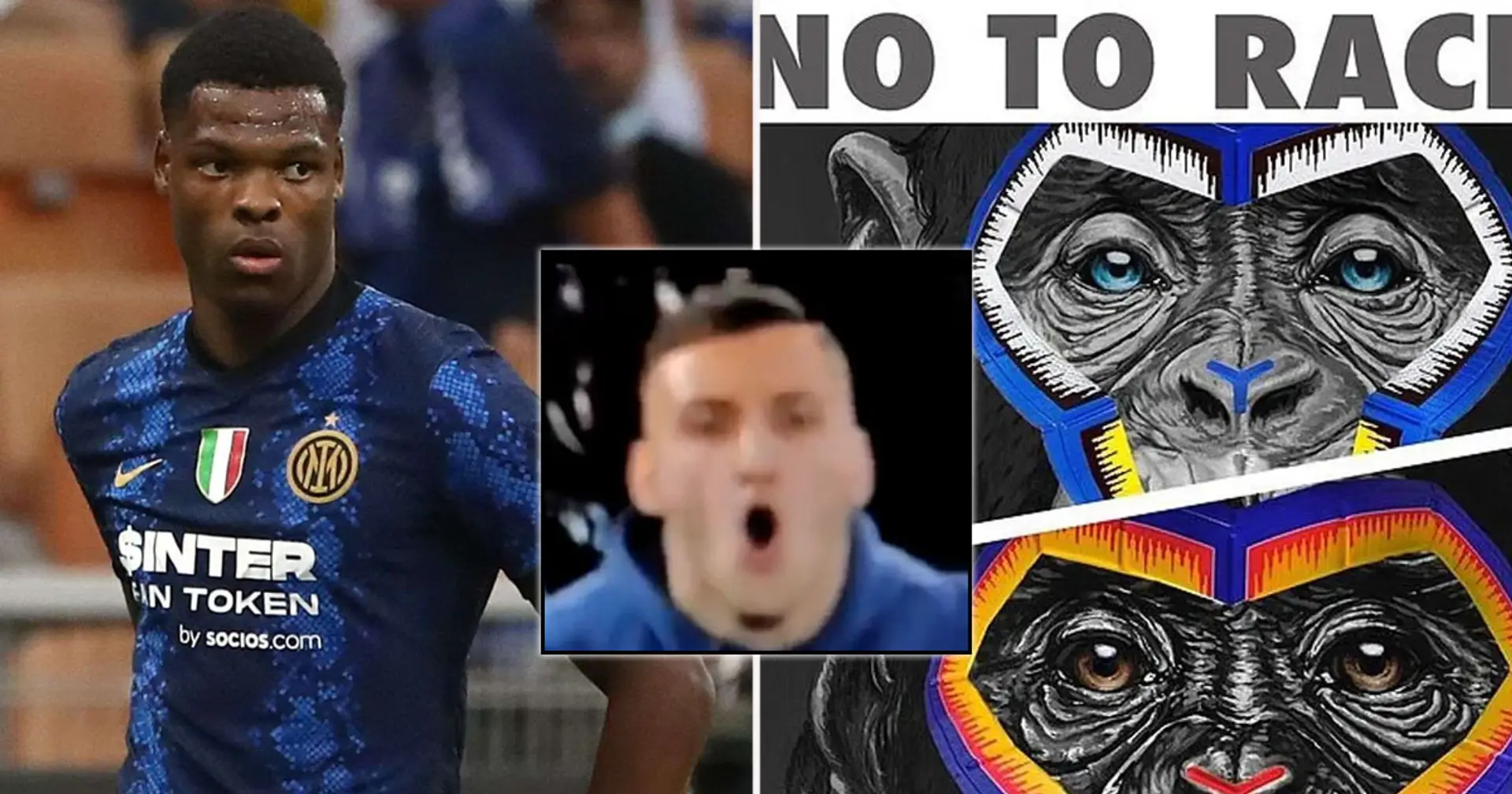 Lazio fan spotted making monkey gestures at Inter Milan defender Dumfries in Serie A clash