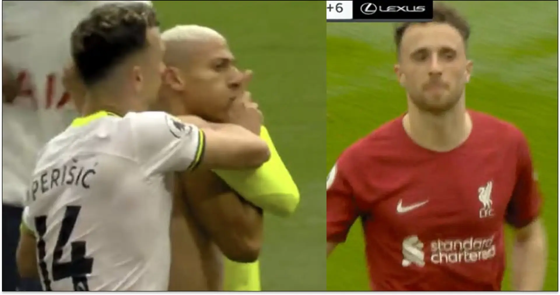 Richarlison makes 'shush' gesture to Anfield after scoring only for it to be cancelled by Jota