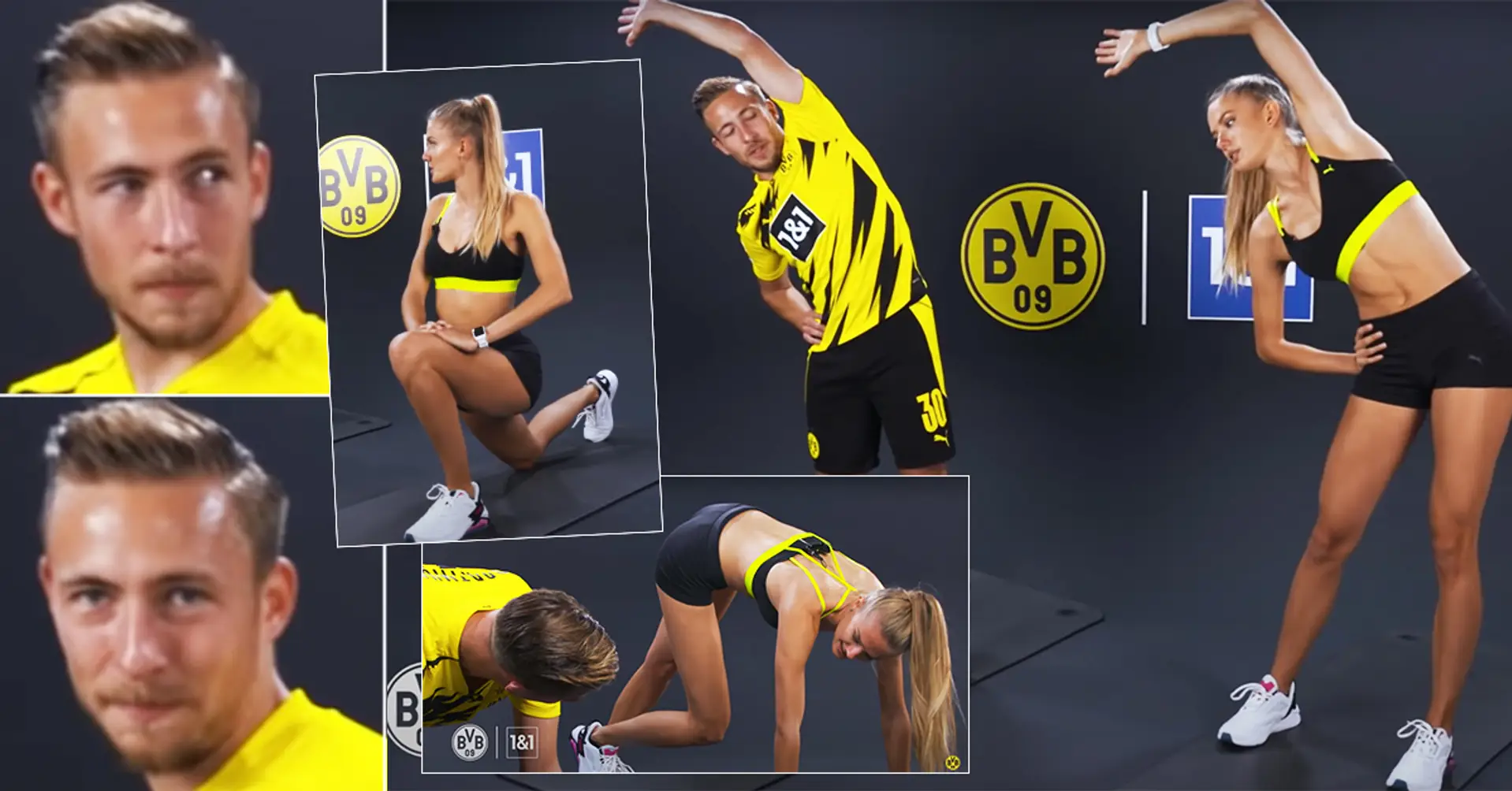 Borussia D. envoie un autre joueur à "l'athlète la plus sexy du monde" Alica Schmidt - et vous devez juste voir le visage de l'homme chanceux