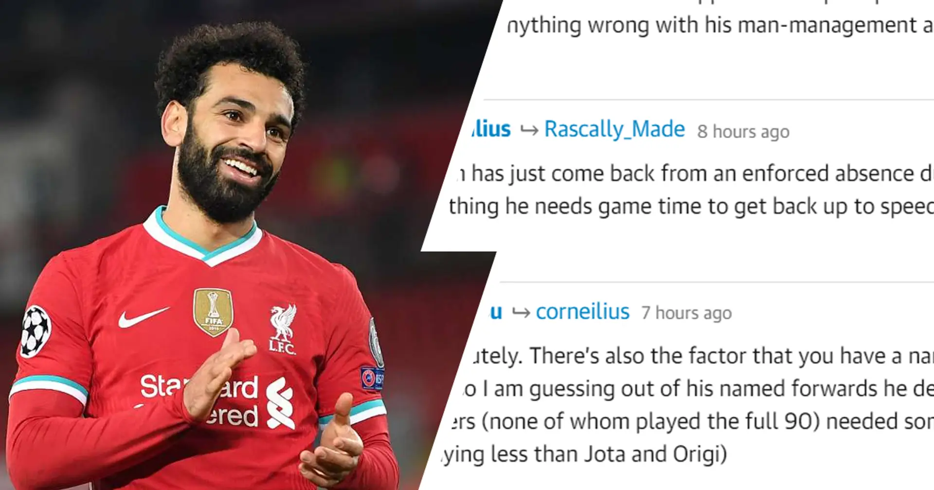 'You don't manage fitness as battery on your cellphone': fans explain Klopp's decision not to rest Salah vs Midtjylland