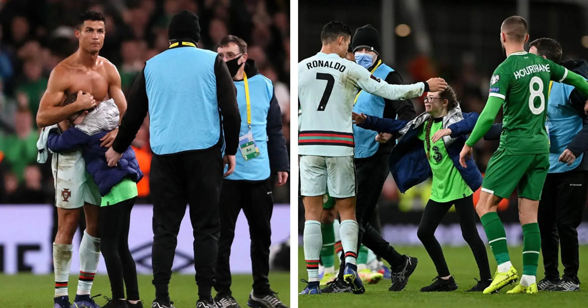 Ronaldo gives his shirt to young pitch invader after Ireland clash