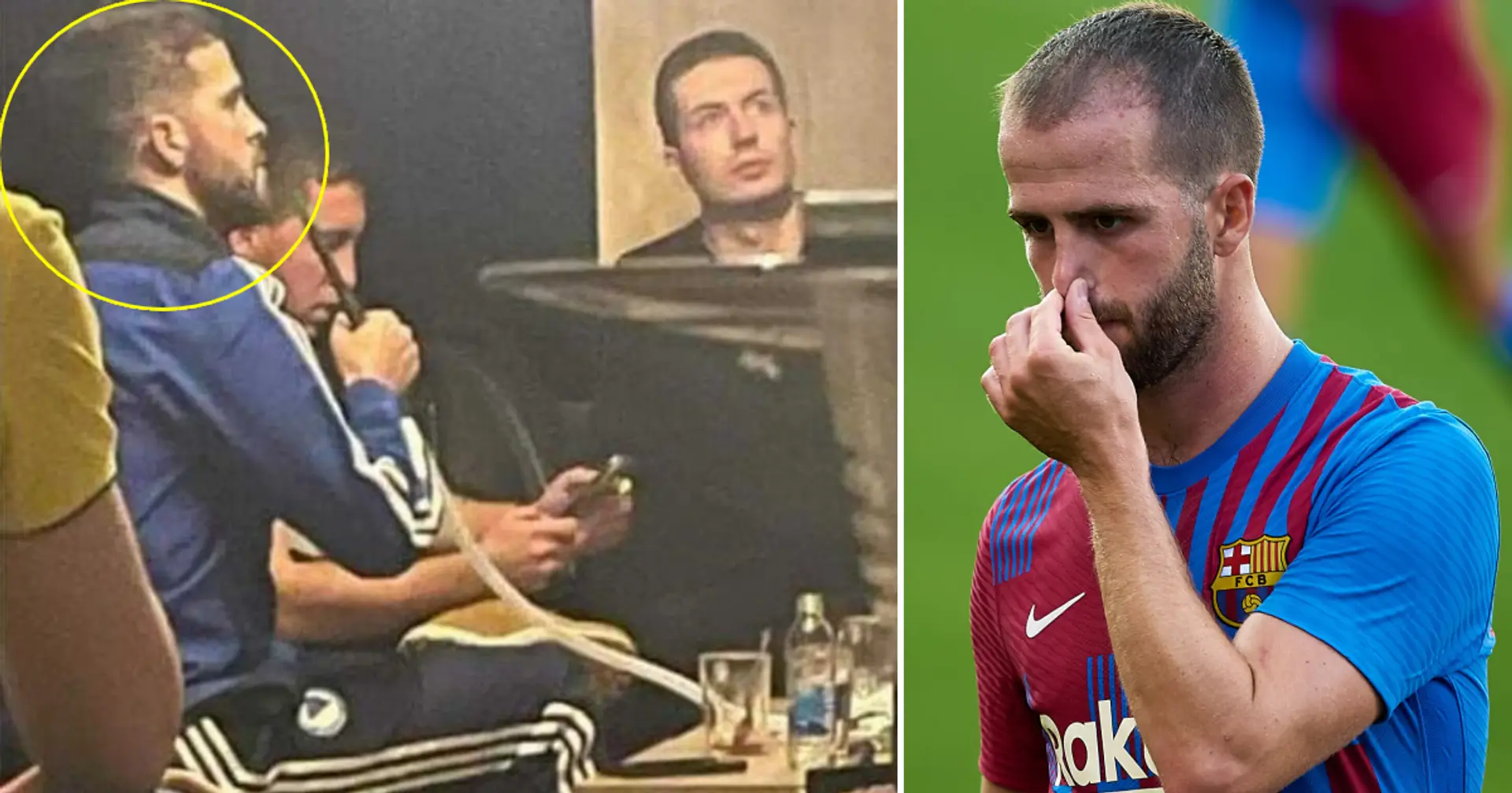 Caught in the act: Pjanic pictured smoking on international duty, booed by fans