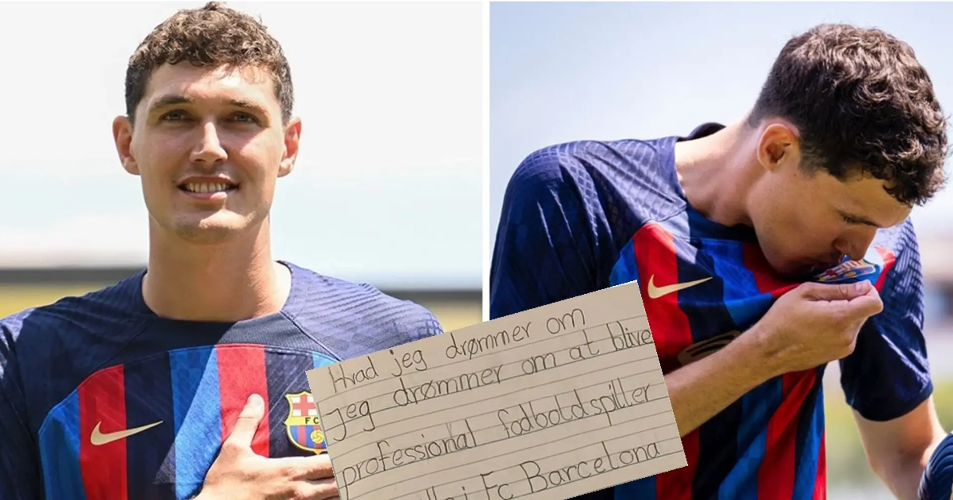 "Wenn ich Profi werde, ist es mein Traum, für Barcelona zu spielen": Barca veröffentlicht eine Tagebuchnotiz des 8-jährigen Christensen