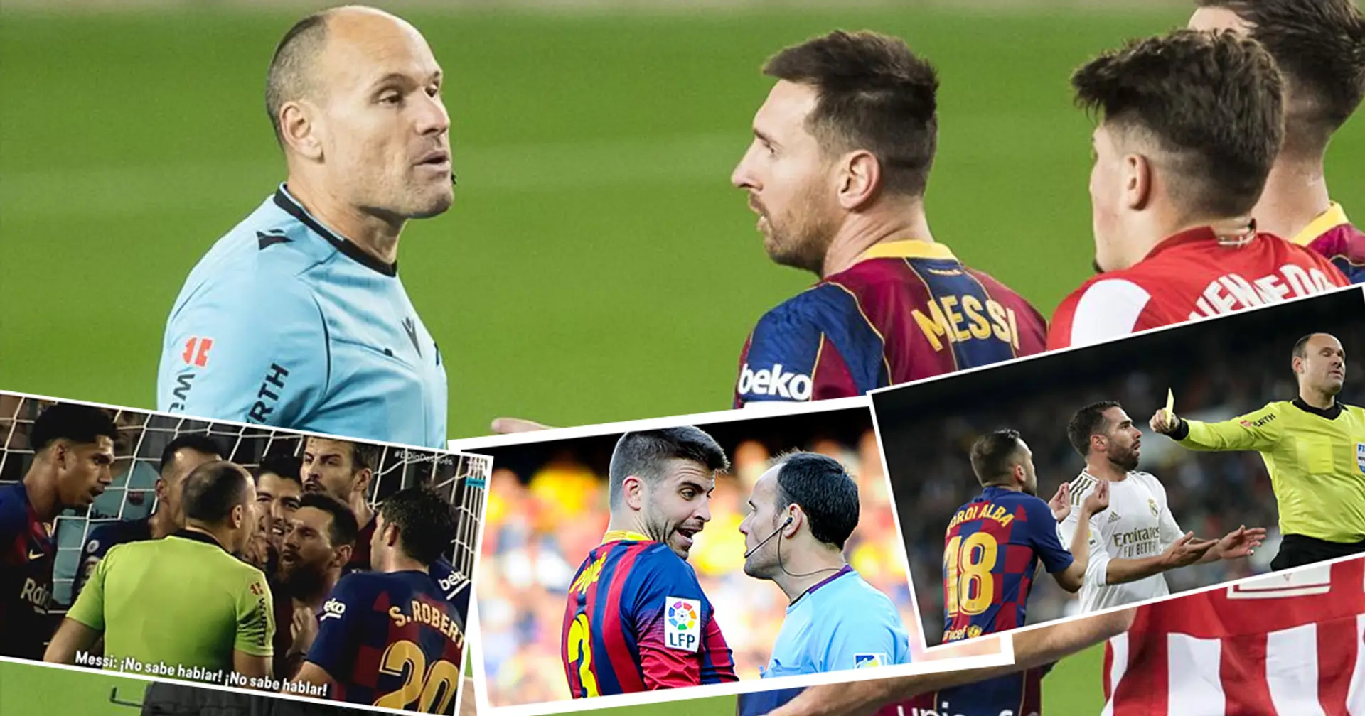 Los cracks del Barça, muy nerviosos con la designación de Mateu Lahoz para el Clásico
