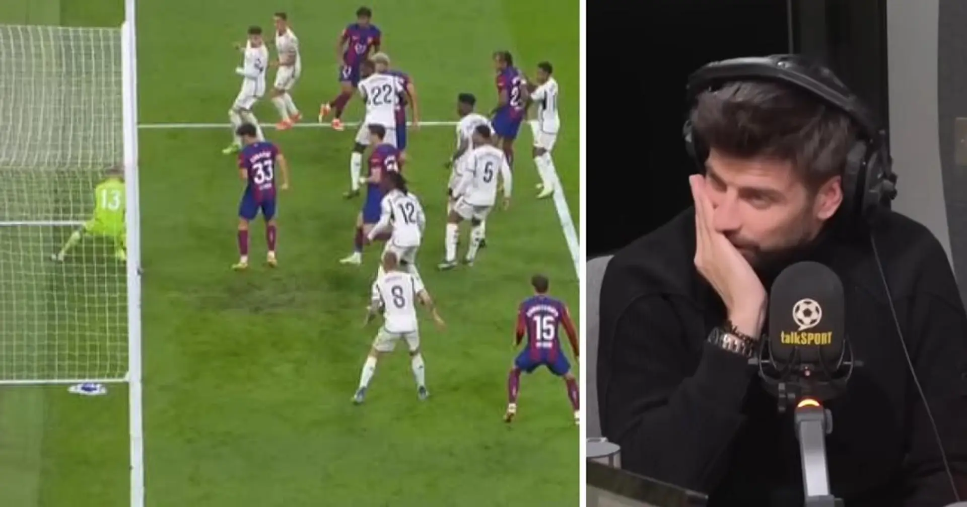 'I feel the ball went in': Gerard Pique talks sense after El Clasico's goal-line controversy