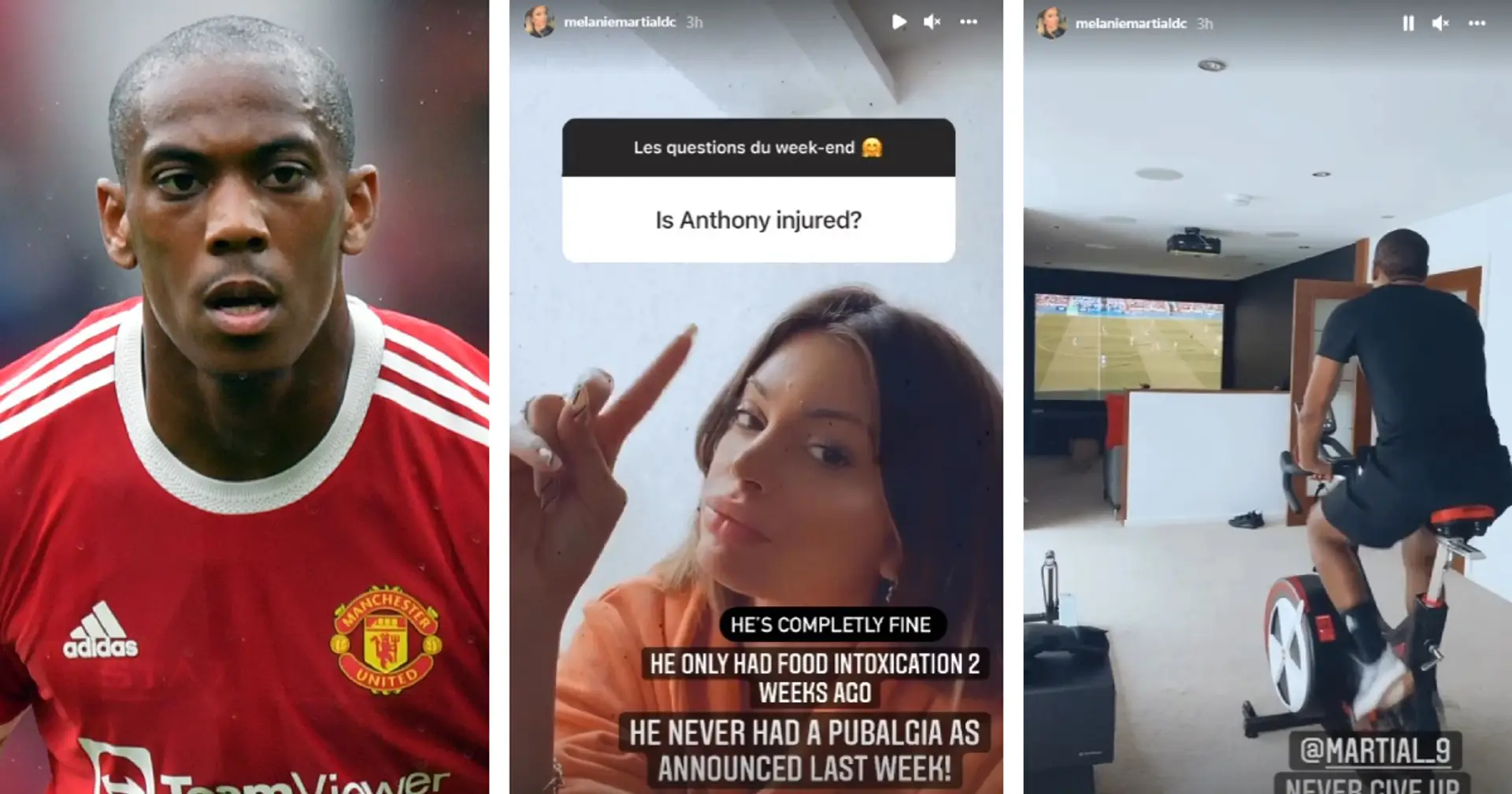 Martial's wife slams injury reports after Spurs snub & 3 more big Man United stories you might've missed