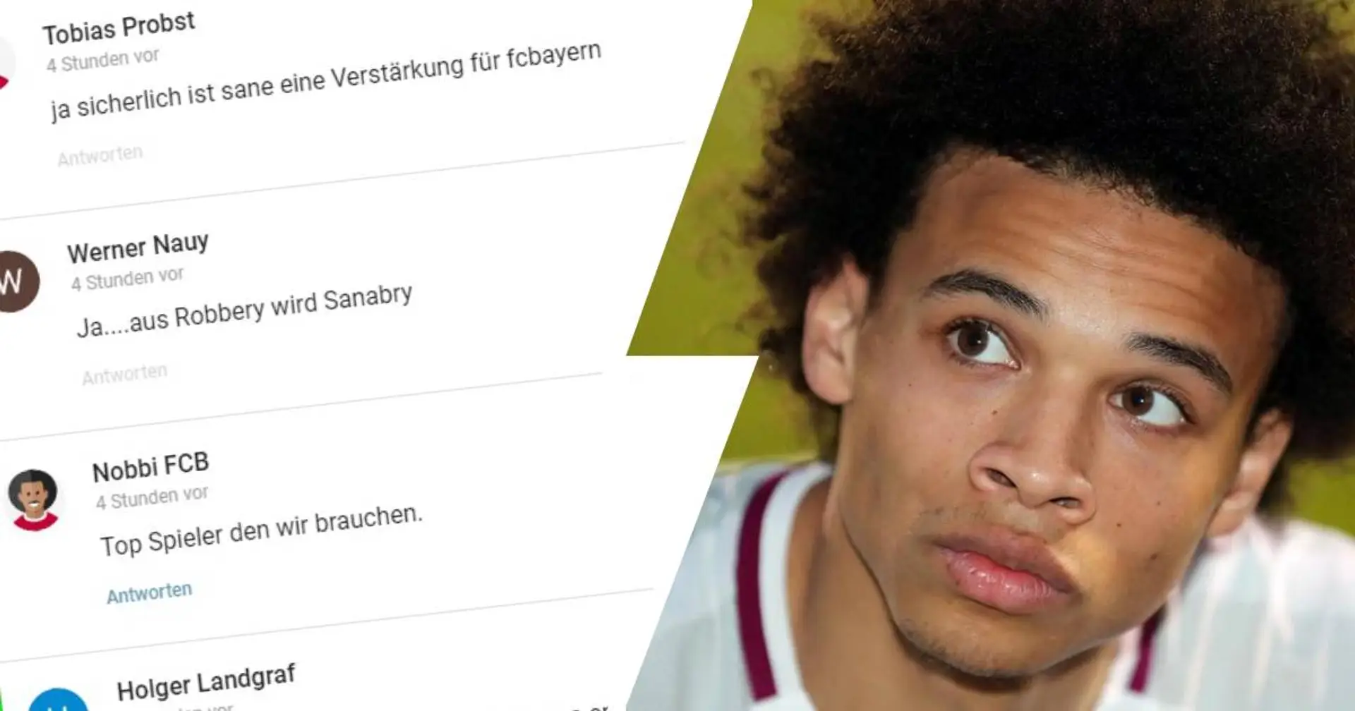"Einen Versuch ist es wert": Viele Bayern-Fans befürworten mögliche Sane-Verpflichtung