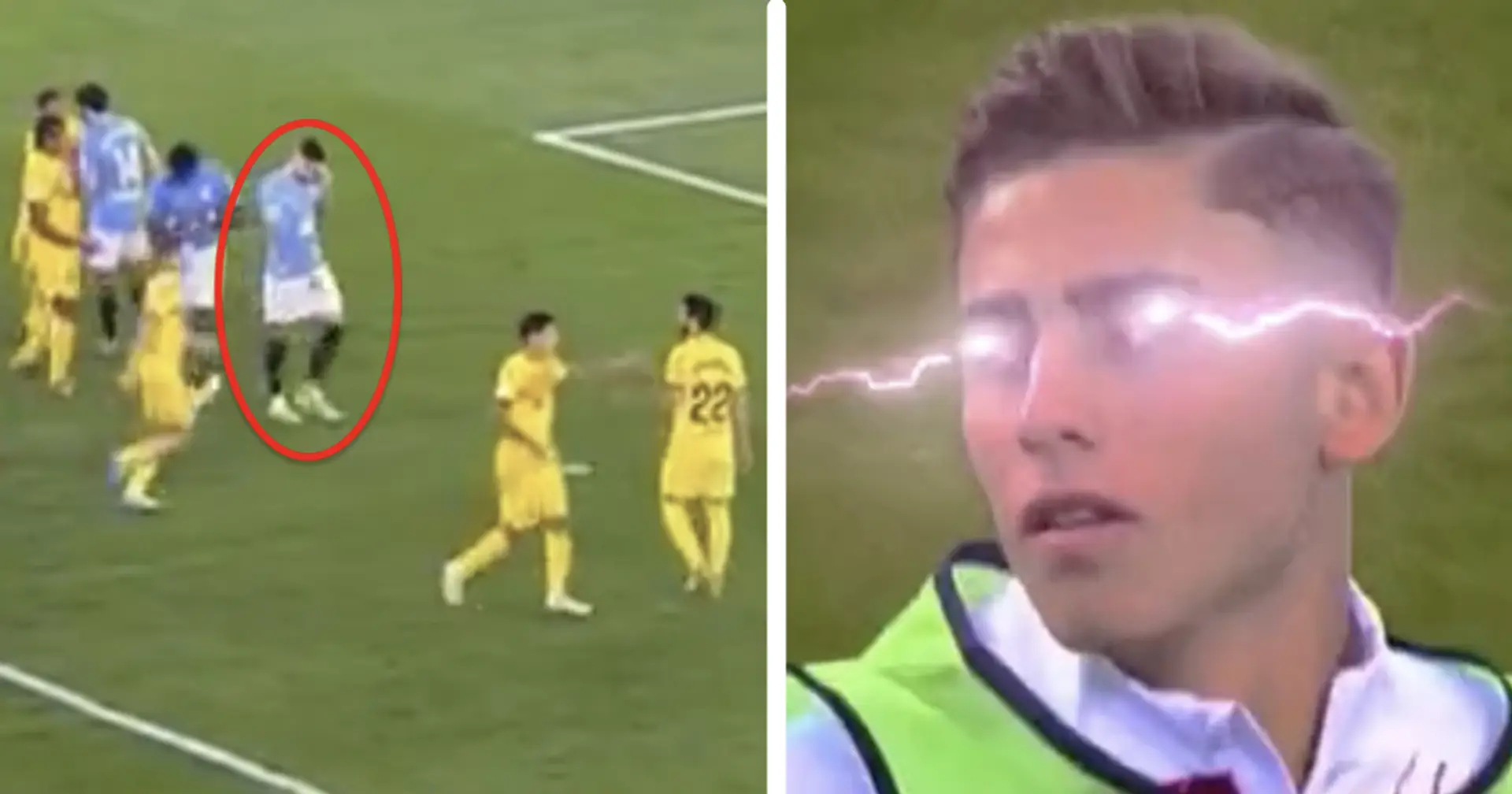 Un jugador del Celta quiere maldecir el punto de penalti antes del disparo de Lewandowski: la reacción de Fermín es brillante